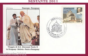 W456 VATICANO FDC ROMA GIOVANNI PAOLO II WOJITYLA PARAGUAY CAACUPE 1988 - Imagen 1 de 1