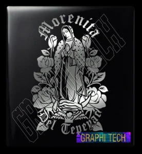 VIRGEN DE GUADALUPE MORENITA DEL TEPEYAC STICKER DECAL CALCOMANIA DE VINILO 18" - Picture 1 of 6