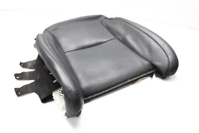 BMW 750Li 740i F01 2009-2012 asiento inferior delantero derecho cubierta cuero negro H0745 Foto 1 de 4