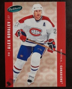 2005 - 2006 Parkhurst Alex Kovalev Canadiens #251 Hockey Card