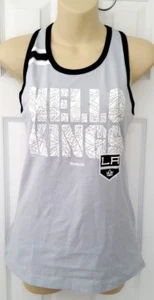 Los Angeles Kings Girls T Shirt Large 14 Reebok Tank Top Princess Cut Racerback - Picture 1 of 4