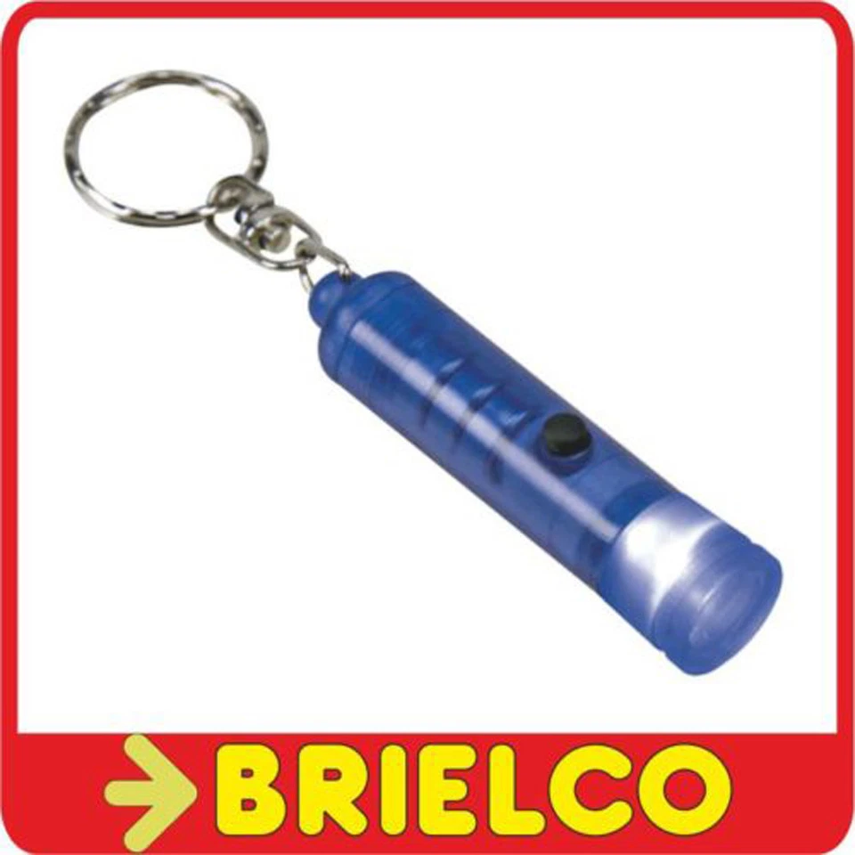 LLAVERO CON LINTERNA A LED BLANCO LUMINOSO DE LARGA DURACION 65X15MM AZUL BD2047 - Imagen 1 de 1