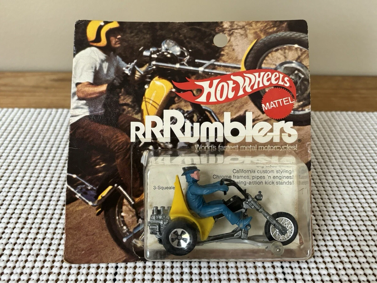 Hot Wheels Hot Wheels RRRumblers MOTOR② 1970s Hot Wheels Mattel RRRumblers Red Torque Chop w/ Rider