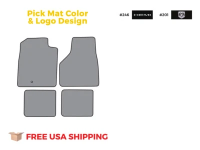 FITS 2006-2009 Dodge Ram 2500 Mega Cab Crew Cab Style Floor Mat 4pc Cutpile Foto 1 de 4