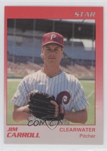 1989 Star Clearwater Phillies Jim Carroll #4