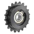 Idler Sprocket, 7mm Bore 1/4" Pitch 20 Tooth, Carbon Steel with Insert Bearing