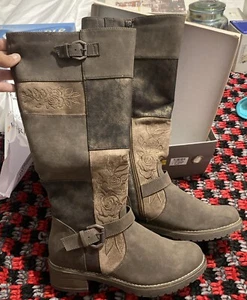 Patrizia by Spring Step Brown Faux Leather Collage Brm Size 41 NIB - Picture 1 of 8