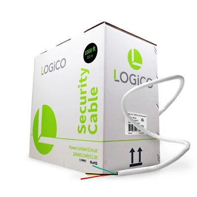 Logico 18/4 BC CMR CL3R Stranded Wire 18AWG 4 Conductor General Purpose Cable - Image 1 of 4