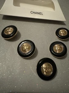 5 Pieces Metal Shank Buttons 25mm Fits And For Chanel Unisex - Picture 1 of 7