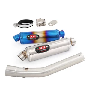 For Yamaha Tenere 700 2019-2025 Motorcycle Exhaust System Mid Link Pipe Mufflers - Picture 1 of 8
