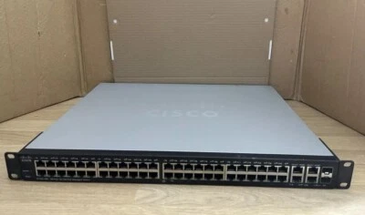 Cisco SF300-48P 48-Port 10/100 PoE Managed Switch with Brackets Cisco SF300-48P - Image 1 of 4