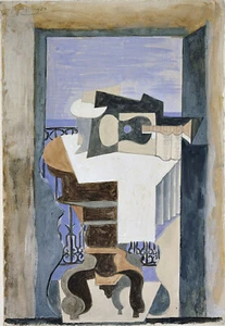 Still Life infront of Window @ Saint-Raphael Picasso-17"x22" Fine Art Print-0779 - Picture 1 of 1