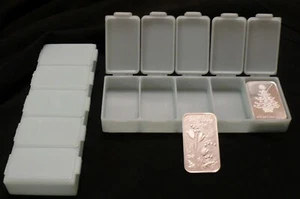 4 ONE OUNCE SILVER ART BAR CONTAINERS - Picture 1 of 1