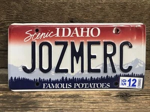 Idaho Vanity License Plate JOZ MERC ~ Joe’s Mercury ~ FORD - Picture 1 of 2