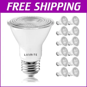 Energy Efficient 12 Pack LED Spotlight Bulbs, 500 Lumens, Dimmable & Wet Rated - Picture 1 of 8