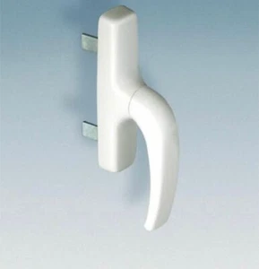 CREMONESE MANIGLIA FINESTRA BALCONE INFISSI IN ALLUMINIO BIANCO GHIACCIO RAL9010 - Foto 1 di 3