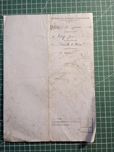 AZ733 Polizei Seeversicherung 1876 Barry Bruder Schiff Camille et Marie - Bild 1 von 4