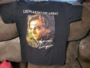 Leonardo Dicaprio Titanic Movie Shirt Small Face Signature Band Style