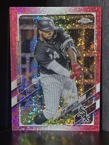 2021 Topps Chrome Magenta rifrattore a macchie 175/350 Eloy Jimenez #89 - Foto 1 di 2