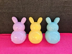 Jumbo Easter Bunny Rabbit Plastic Reusable Fillable Eggs Container (Pack of 3) - Picture 1 of 5