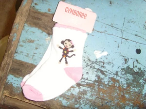 NWT Gymboree size 6-12 mo Fall for Monkey monkeys girls socks HTF 2008 line - Picture 1 of 1