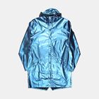 Rains Long Jacket / Size L / Mid-Length / Womens / Blue / Polyurethane