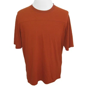 Vintage REI Herren (Größe Large) einfarbig kupferbraun Farbe Kurzarm T-Shirt Oberteil - Bild 1 von 5
