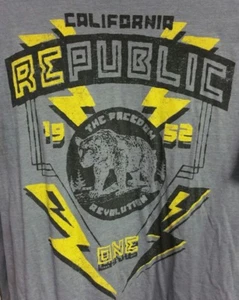 California Republic The Freedom Revolution One 1952 Gray T-Shirt Skully Mens XXL - Picture 1 of 5