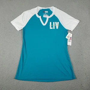 NFL Super Bowl LIV T Shirt Womens Medium Blue 54 Casual Short Sleeve Ladies - Picture 1 of 7