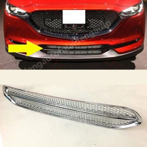 For Mazda CX-5 2017-2021 Chrome Front bumper bottom Grille Grid Cover Frame trim - Imagen 1 de 5