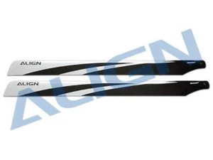 Align 650 Carbon Fibre Blades (White/Black) : HD650BT - Picture 1 of 4