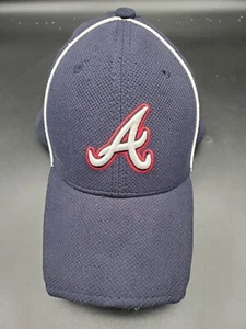 Atlanta Braves Mütze Kappe MLB Baseball New Era authentisch offiziell Jugend marineblau - Bild 1 von 3