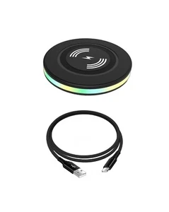 15W Wireless Charger Fast Charging Station for iPhone And Samsung Galaxy - NEW - Picture 1 of 10