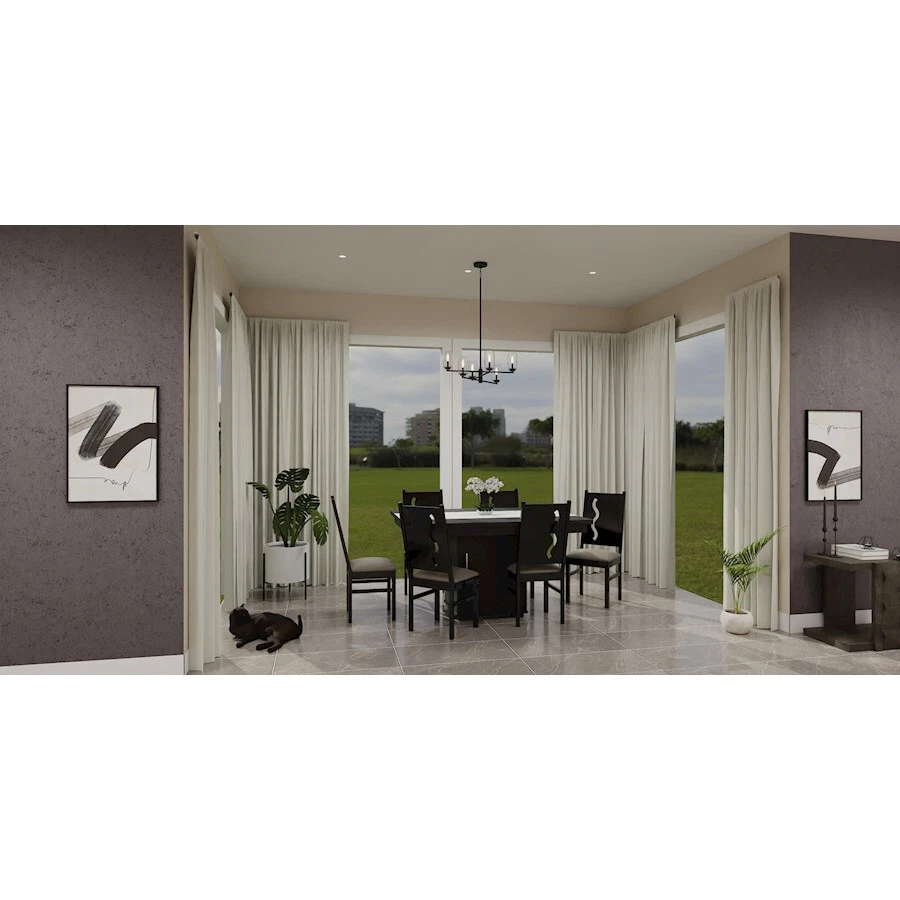 Quoizel Cunningham 6 Light Chandelier, Matte Black/Clear Crystal - CUN5026MBK - Image 1 of 1