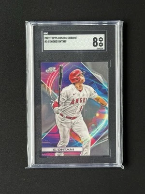 2022 TOPPS COSMIC CHROME #14 SHOHEI OHTANI, SGC 8 - Image 1 of 2