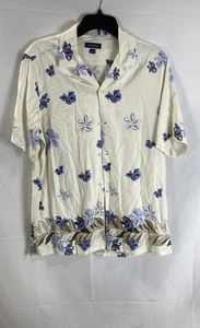 Club Room Mens Multicolor Floral Button Up Short Sleeve Hawaiian Shirt Size S - Picture 1 of 6