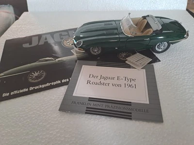 Franklin Mint Jaguar E-Type Baujahr 1961 in Grün Maßstab 1:24 - Bild 1 von 4