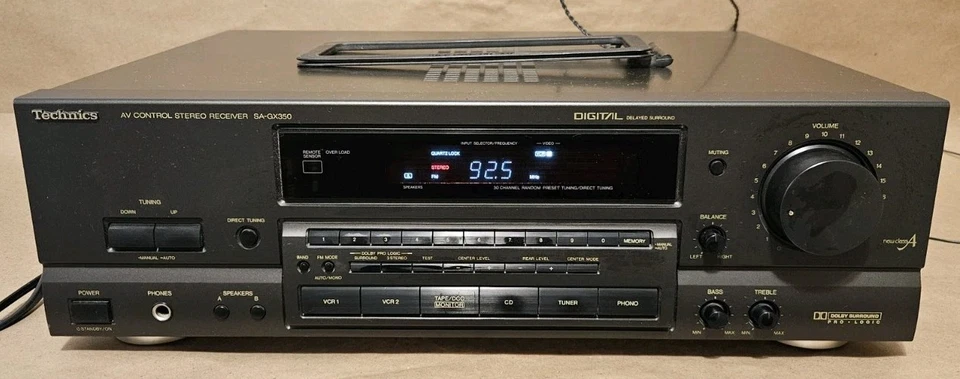 Technics SA-GX350 - 5 Ch A/V Phono Surround Sound Receiver Stereo System - Japan - Image 1 of 2