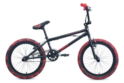 CHILLIZ BMX Freestyle 20 Zoll XB.02 schwarz-rot Kinder Erwachsene V-Brake 360°  - Bild 1 von 4