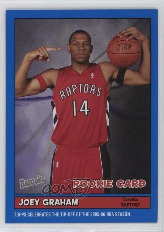 2005-06 Topps Bazooka Blue /5 Joey Graham #179 Rookie RC - Image 1 of 2