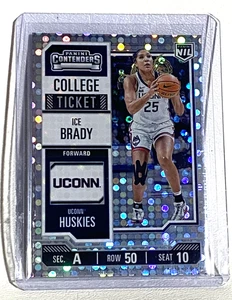 2025 Panini Contenders College Ticket Donuts Parallel ICE BRADY UConn #10 - Picture 1 of 2
