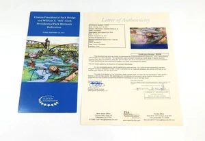 Bill Clinton / Chelsea Clinton signiertes Widmungsprogramm 2 JSA Autos DA043243 - Bild 1 von 4