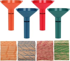 Rollos de monedas surtidos de 100 piezas y 4 tubos clasificadores de monedas - Imagen 1 de 4