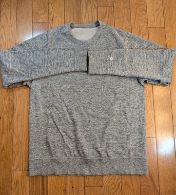 Lululemon Engineered Warmth Crew Sweatshirt Performance Stretch Medium Mens Grey - Image 1 of 4