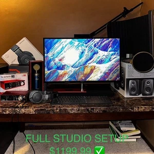¡¡¡Equipo de estudio COMPLETO!!! Computadora con pantalla táctil HP, auriculares Audio Technica, etc. - Imagen 1 de 1