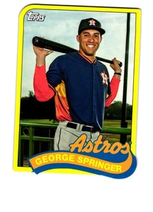 2014 Topps Update #TM-GSP George Springer 1989 Die Cut Minis - Picture 1 of 2