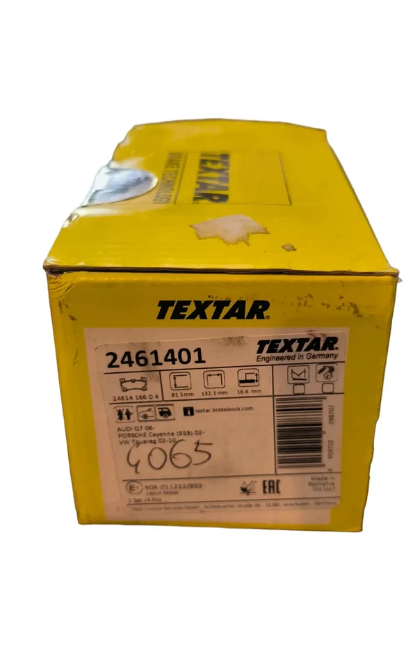 FRONT BRAKE PADS TEXTAR 2461401 PORSCHE CAYENNE / AUDI Q7 / VW TOUAREG - Imagen 1 de 1