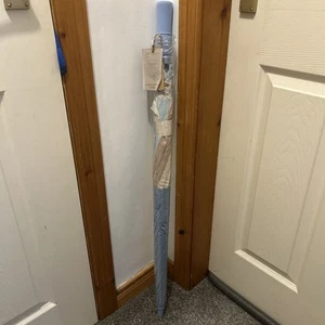 Laura Ashley Large Umbrella Automatic Seaside Stripe Stripes blue Summer Spring - Picture 1 of 4