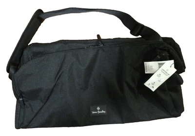 Bolso de Lona Vera Bradley Lighten Up Active Mediano $125 Nuevo con Etiquetas Negro 20"x10"x9" Foto 1 de 4