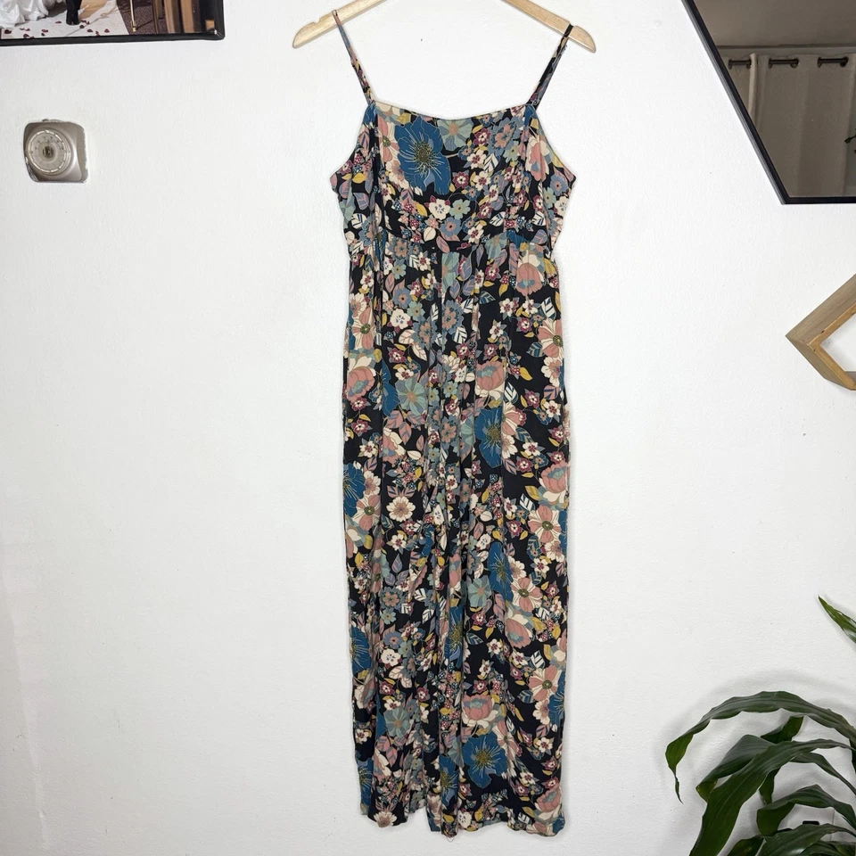 Mono Natural Life Bailey Pierna Ancha Rosa Petunia Mujer XL Viscosa Boho Floral Foto 1 de 4